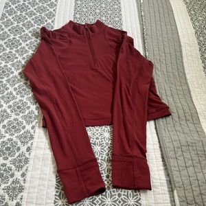 Lululemon crop 1/4 zip